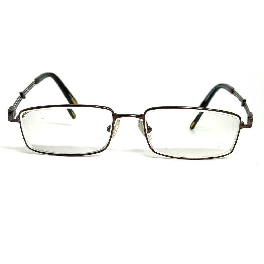 Konishi Titanium Eyeglass Frames Mocha Brown Rectangular KTE1101 52-18-140